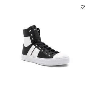 AMIRI Black and White High-Top Sneakers